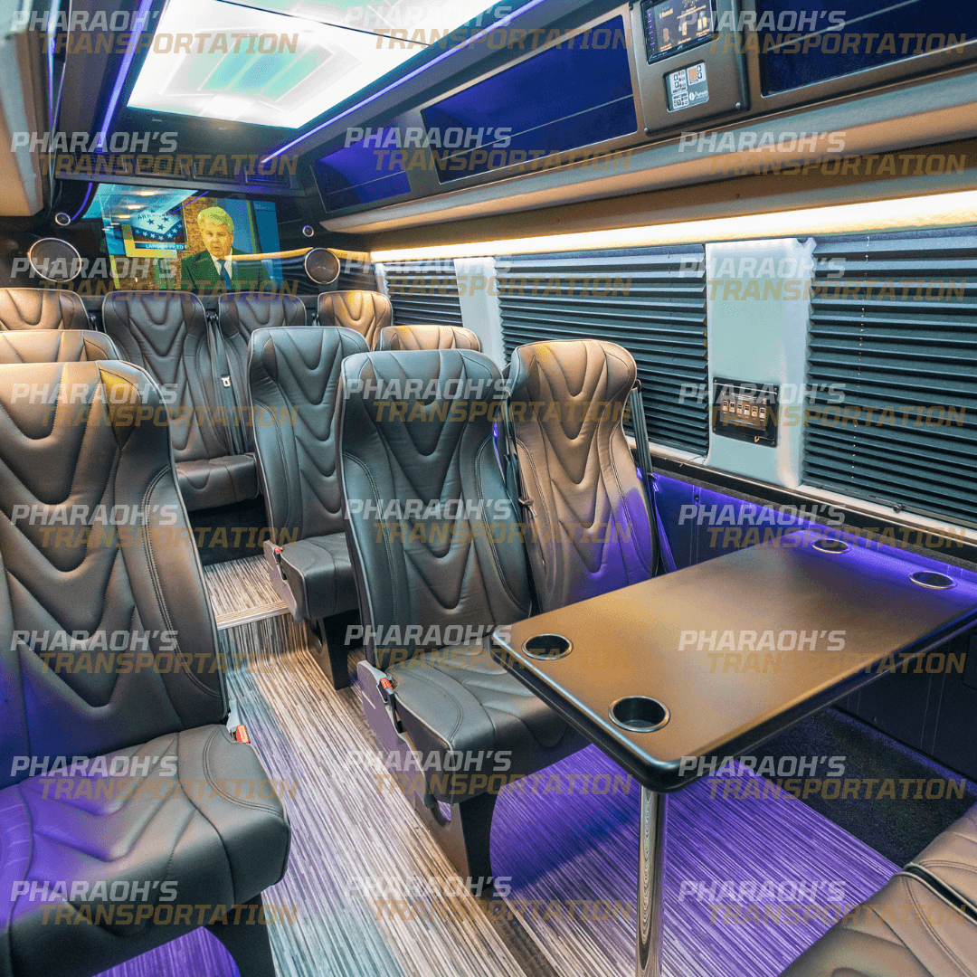 Black Mercedes Sprinter limo rental Milwaukee Wisconsin