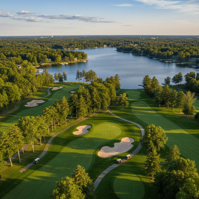 Geneva National golf course, featuring beautiful lake views and tree-lined holes Milwaukee Golf Course Limos