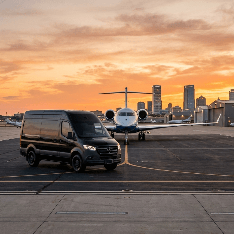 Airport Limo Service in Milwaukee with Spacious Sprinter Van for Group Transportation