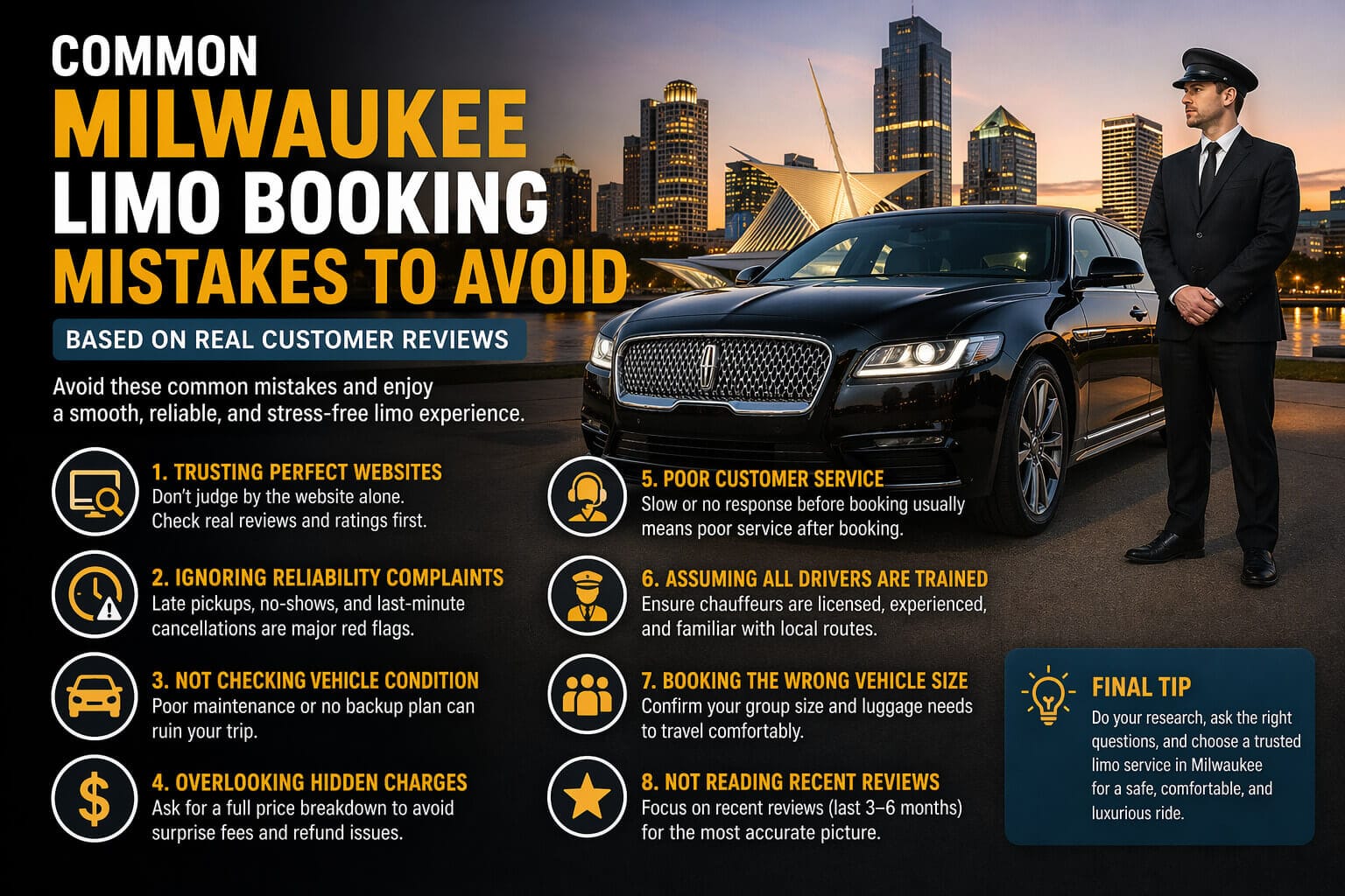 Milwaukee limo booking mistakes
